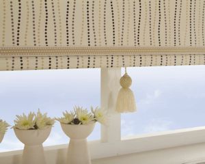 details from an Edinburgh roller blind