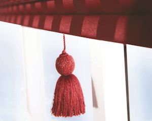 Detailed view of a blind in Edinburgh